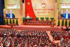 An overview of the preparatory session of the 11th National Congress of the Viet Nam Fatherland Front. (Photo: Nhan Dan Newspaper)