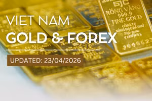 Infographic: Domestic SJC gold prices continue declining dramatically on April 23