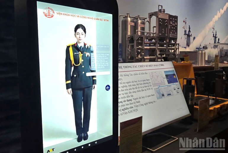 The Ministry of National Defence's booth introduces AI Q&A about the Sea and Island Combat System. 31-8-ai3.jpg