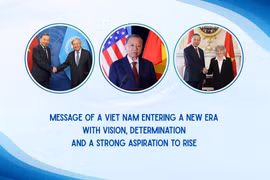 Message of a Viet Nam entering a new era with vision, determination and a strong aspiration to rise