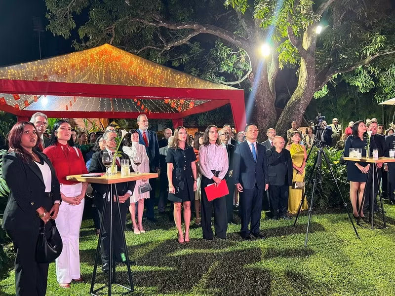 Delegates attend the ceremony marking the 81st anniversary of the National Day of the Socialist Republic of Viet Nam. (Photo courtesy of the Vietnamese Embassy in Venezuela)