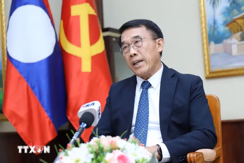 Head of the External Relations Commission of the Lao People's Revolutionary Party (LPRP) Central Committee Bounleua Phandanouvong (Photo: VNA)
