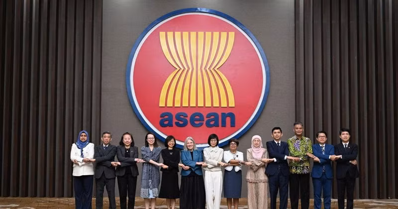 Delegates at the 14th Meeting of the ASEAN–New Zealand Joint Cooperation Committee, held at the ASEAN Secretariat in Jakarta on April 24. (Photo: ASEAN Secretariat)