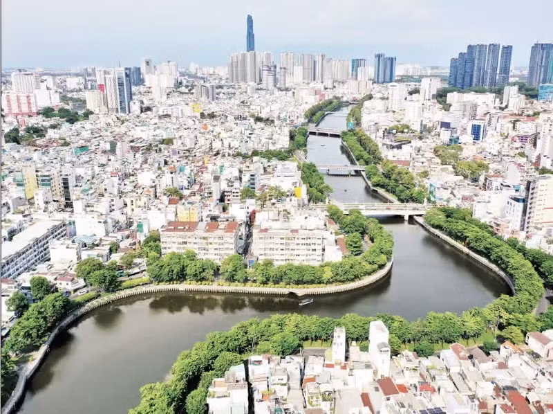 Ho Chi Minh City seen from above. (Photo: The Dai)