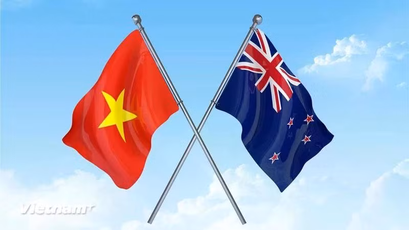 The flags of Viet Nam and New Zealand (Photo: VNA) 