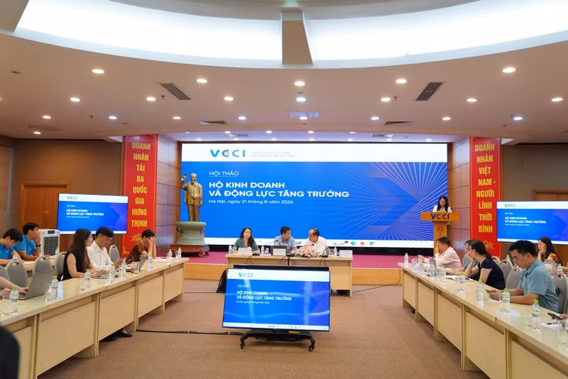 An overview of the workshop themed “Household Businesses and Growth Drivers”, organised by the Viet Nam Chamber of Commerce and Industry (VCCI) on August 21. (Photo: VCCI)