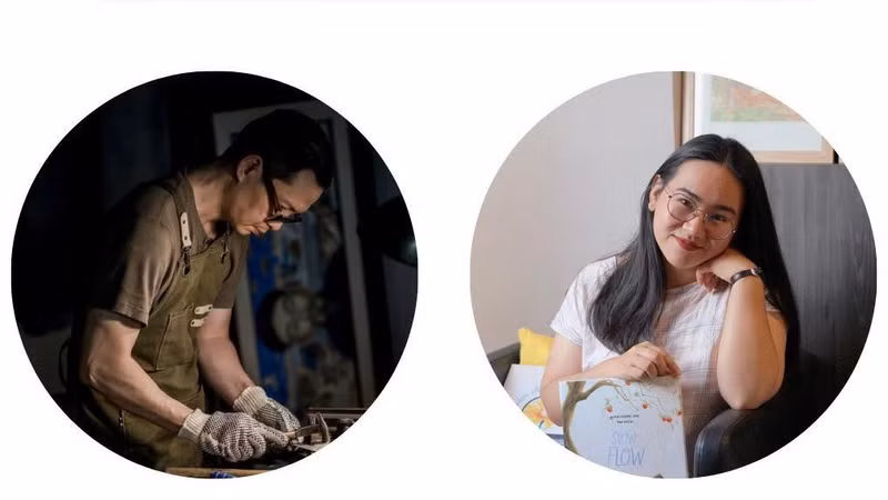 Ta Huy Long and Nguyen Huu Quynh Huong. (Photo: VBBY)