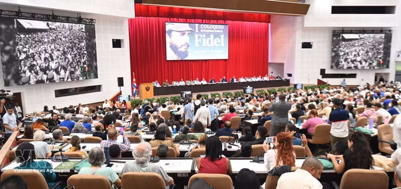 An overview of the first international seminar on the theme "Fidel: Legacy and Future" (Photo: VNA)