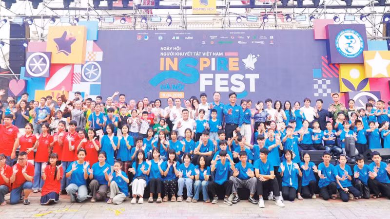 A large number of young delegates with disabilities attend Inspire Fest 2026. (Photo: Viet Nam Youth with Disabilities Association)