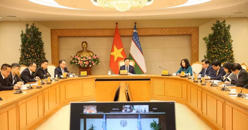 Deputy Prime Minister Tran Hong Ha says cooperation areas should be translated into concrete projects in both Viet Nam and Uzbekistan to fully tap each side’s potential and strengths. (Photo: baochinhphu.vn)
