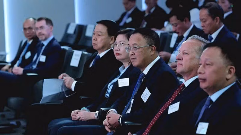 Delegates attend the conference. (Photo: ANH VU)