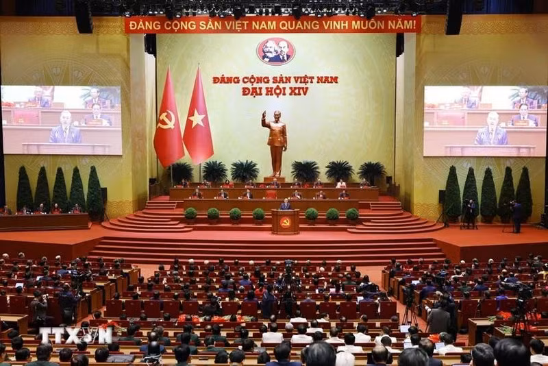 The closing session of the 14th National Party Congress on January 23 (Photo: VNA)