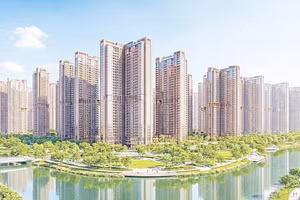 Perspective view of the Bac Thang Long Urban City multi-purpose urban area, with construction of the project commencing in February 2026.