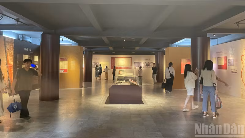 The exhibition space at the Imperial Citadel of Thang Long