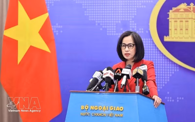 Spokesperson of the Vietnamese Ministry of Foreign Affairs Pham Thu Hang (Photo: VNA)