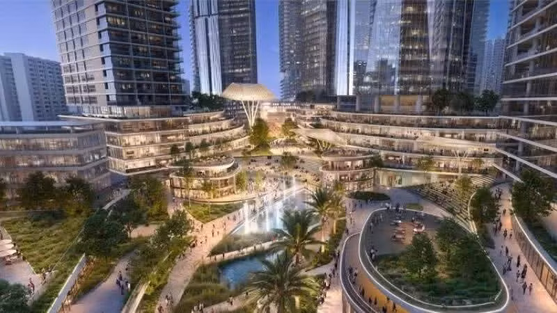 The proposed TOD 5.0 development at Thu Thiem Station illustrates the shift towards next-generation urban planning, with a focus on building a large-scale integrated ecosystem of experiences. (Photo: Savills Viet Nam)