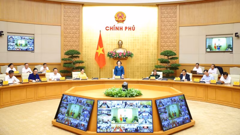 Deputy Prime Minister Pham Thi Thanh Tra speaks at the conference (Photo: The Ministry of Culture, Sports and Tourism)