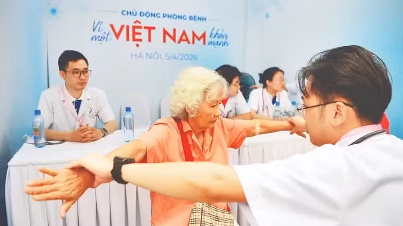 Medical check-ups and health counselling for older people.