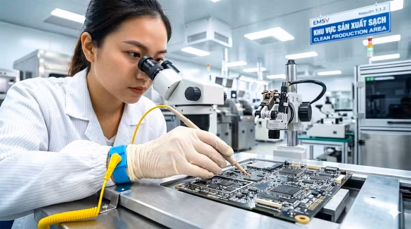 Although FDI investment in Viet Nam continues to increase, domestic businesses remain outside the production chains of the FDI sector. (Photo: Danh Lam)