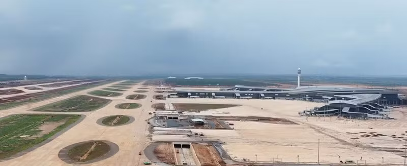 Part of the Long Thanh International Airport. (Photo: VNA)