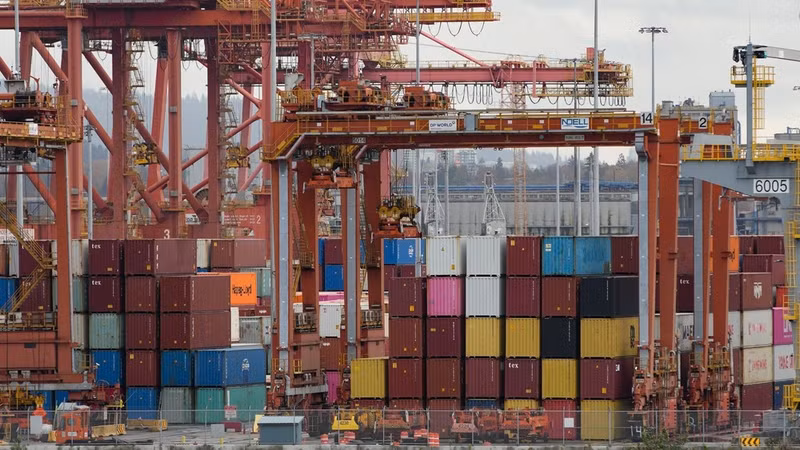 Cargo port in Vancouver, British Columbia, Canada. (Photo: Xinhua/VNA)