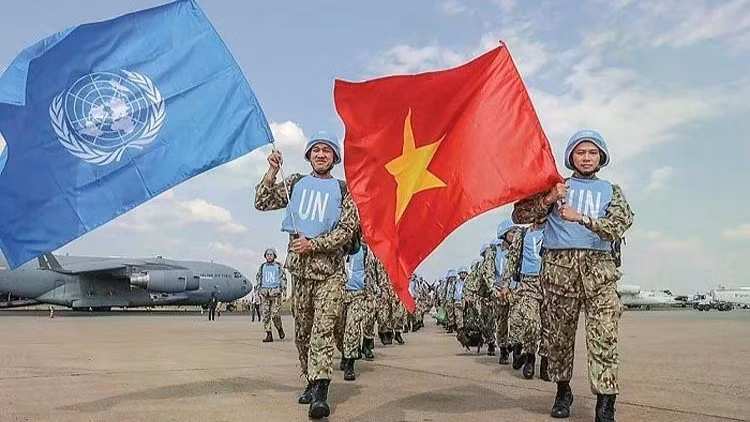 Vietnamese United Nations peacekeeping forces (Photo: VNA)
