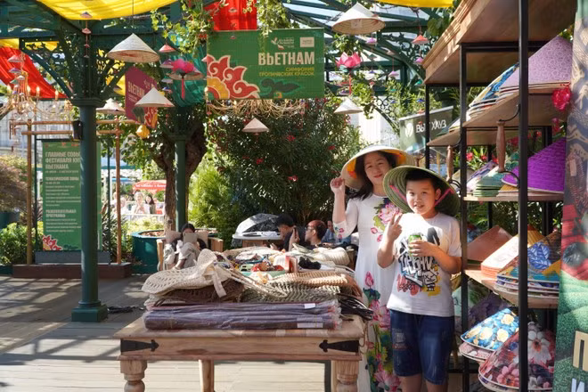 A booth at the Vietnamese Cultural Festival in Moscow (Photo: VNA)