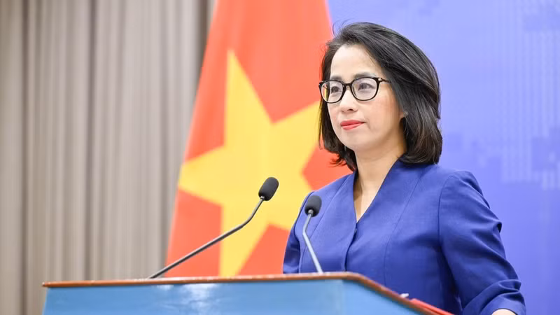 Spokeswoman of the Ministry of Foreign Affairs Pham Thu Hang (Photo: MOFA)