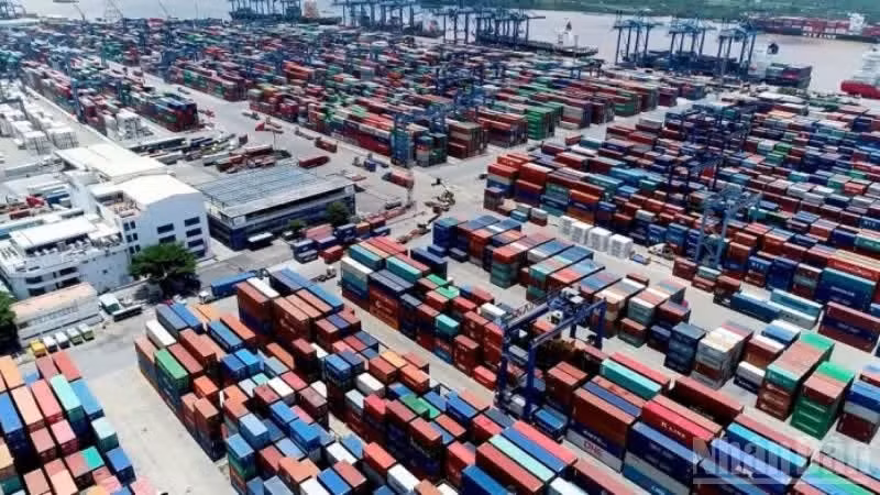 Cat Lai Port, an important maritime trade hub between Viet Nam and Cambodia.