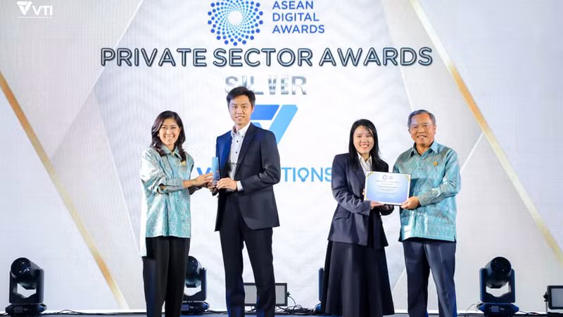 A Vietnamese enterprise’s product wins the silver award in the Final Round of the ASEAN Digital Awards held in January 2025 in Thailand. (Photo: Organising Board)