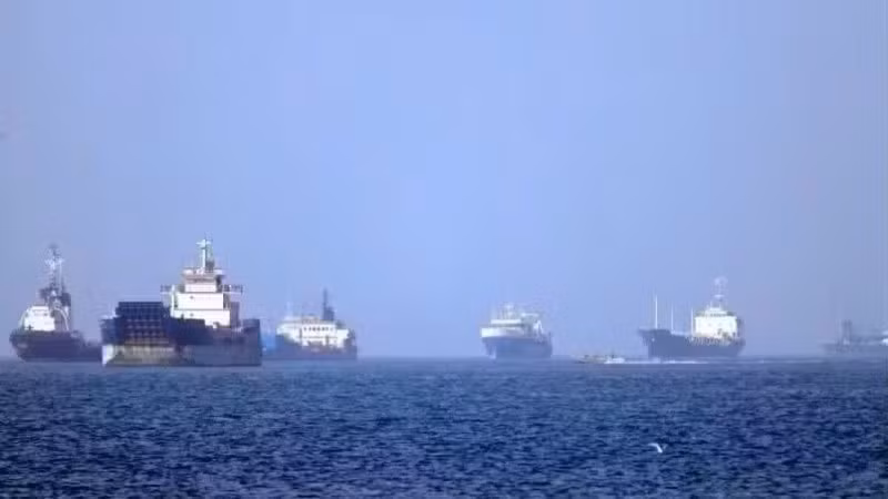 Ships pass through the Strait of Hormuz. (Photo: Xinhua/VNA)