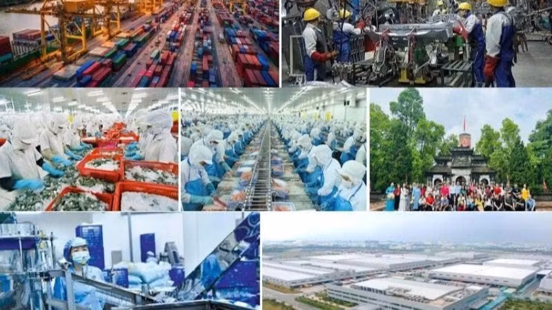 The driving forces behind Viet Nam's economic growth stem from the shift in supply chains, science and technology, innovation, etc. (Photo: nhandan.vn)
