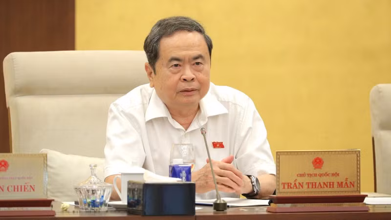 NA President Tran Thanh Man speaks at the NA Standing Committee's sixth session on September 21. (Photo: NDO)