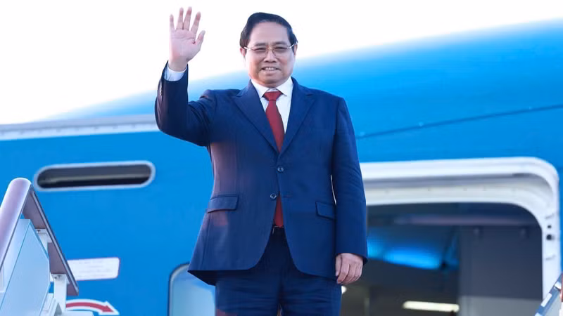 Prime Minister Pham Minh Chinh has wrapped up the official visit to Russia from March 22 to 25. (Photo: VNA)