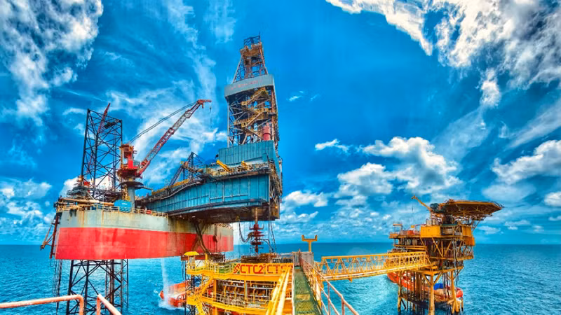 Offshore oil and gas platform of Petrovietnam. (Photo: nhandan.vn)