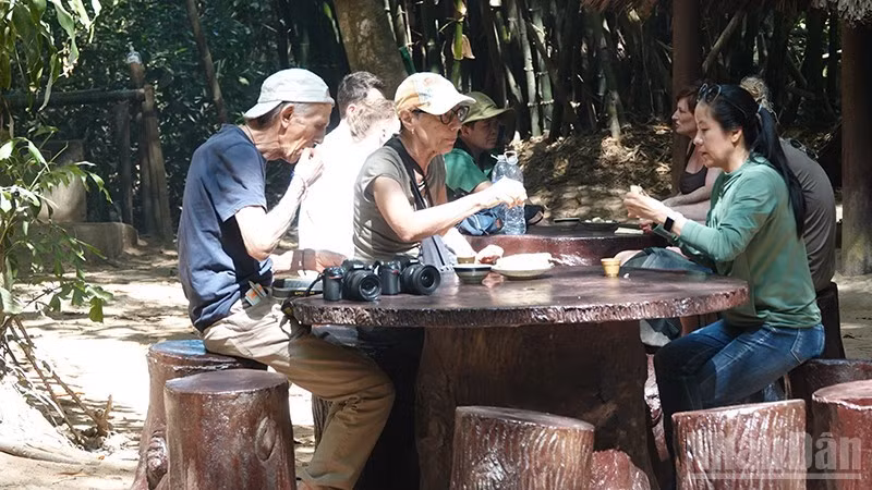 The Cu Chi Tunnels are a favourite destination for international tourists during holidays.