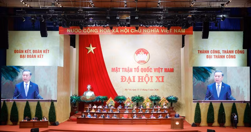 At the VFF's 11th National Congress for the 2026-2031 tenure. (Photo: VNA)
