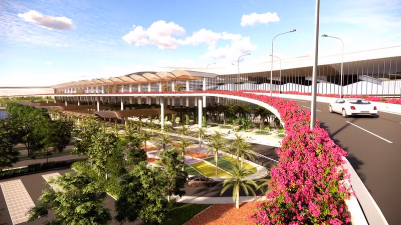 A graphic image of Terminal 2 of Phu Quoc International Airport (Source: Civil Aviation Authority of Viet Nam)