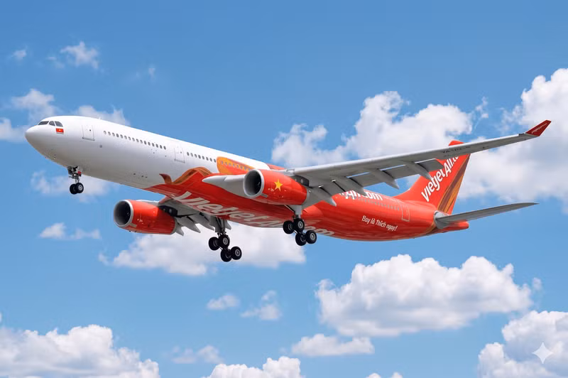 An aircraft of Vietjet