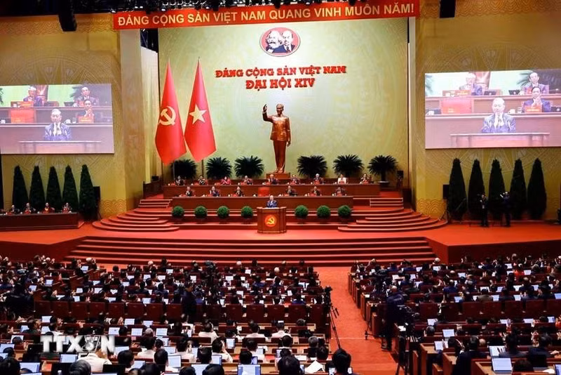 An overview of the opening session of the 14th National Party Congress (Photo: VNA)