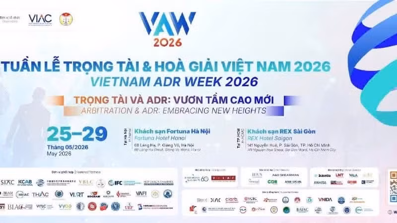 Viet Nam Arbitration and Mediation Week 2026 is going to take place from May 25-29.