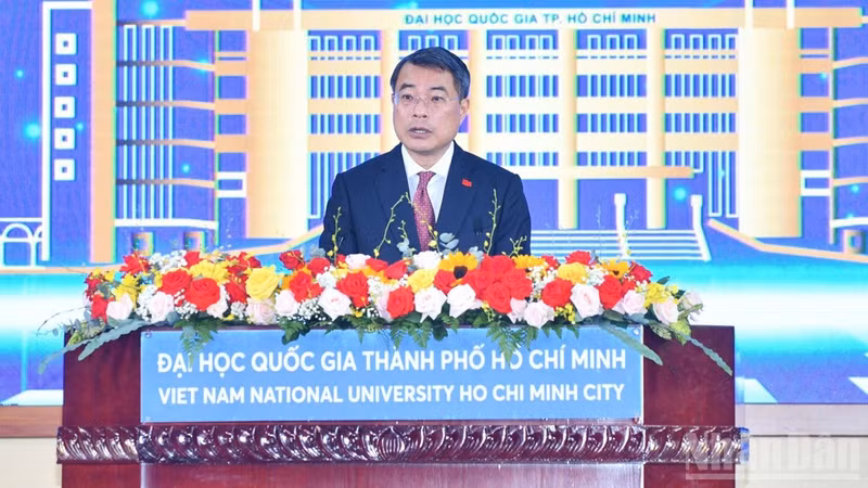 Prime Minister Le Minh Hung speaks at the ceremony (Photo: NDO)