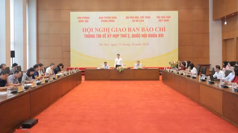 At the press briefing (Photo: NDO)