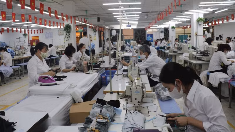 Garment production for export at Garment 10 Corporation