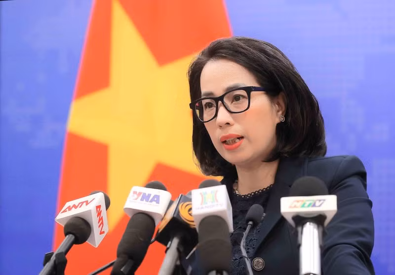 Spokeswoman of the Ministry of Foreign Affairs Pham Thu Hang (Photo: VNA)
