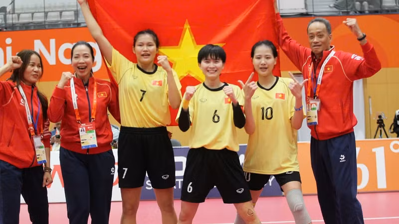 Viet Nam’s sepak takraw team (Photo: NDO)