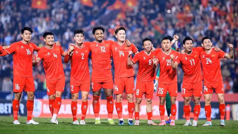 The Viet Nam men’s national football team improves its position in the FIFA rankings. (VFF)