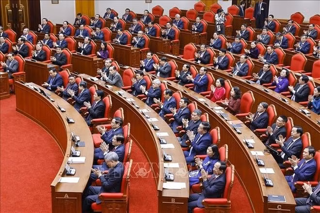 Participants at the 15th plenum of the 13th Party Central Committee in Hanoi on December 22-23 (Photo: VNA)