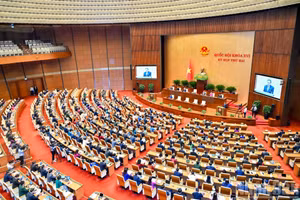 The opening sitting of the second session of the 16th National Assembly. (Photo: Duy Linh)