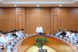 General Secretary of the Communist Party of Viet Nam Central Committee and President To Lam addresses the meeting in Ha Noi on September 16. (Photo: Dang Khoa)